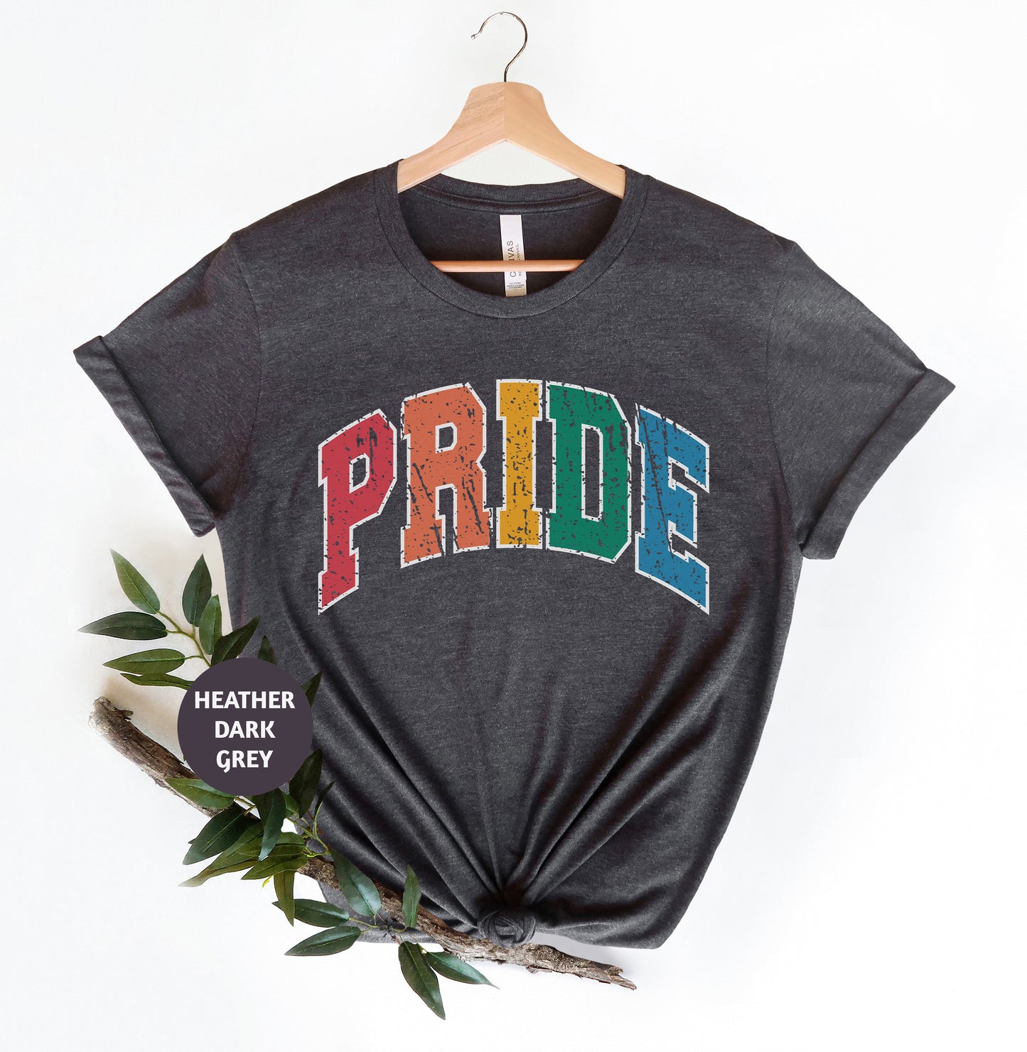 a t - shirt with the word pride on it