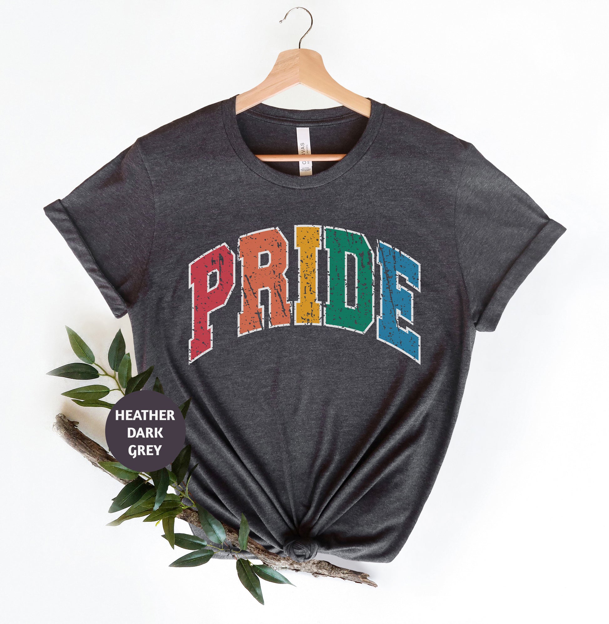 a t - shirt with the word pride on it