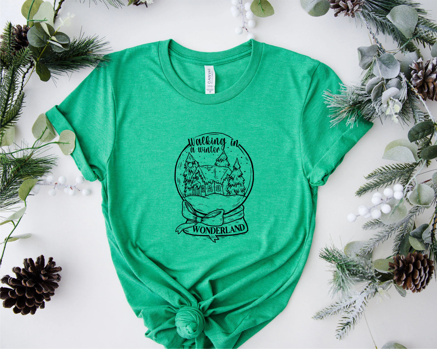 Winter Wonderland Snow Globe Shirt, Christmas Gift Idea, KingArtDesigner