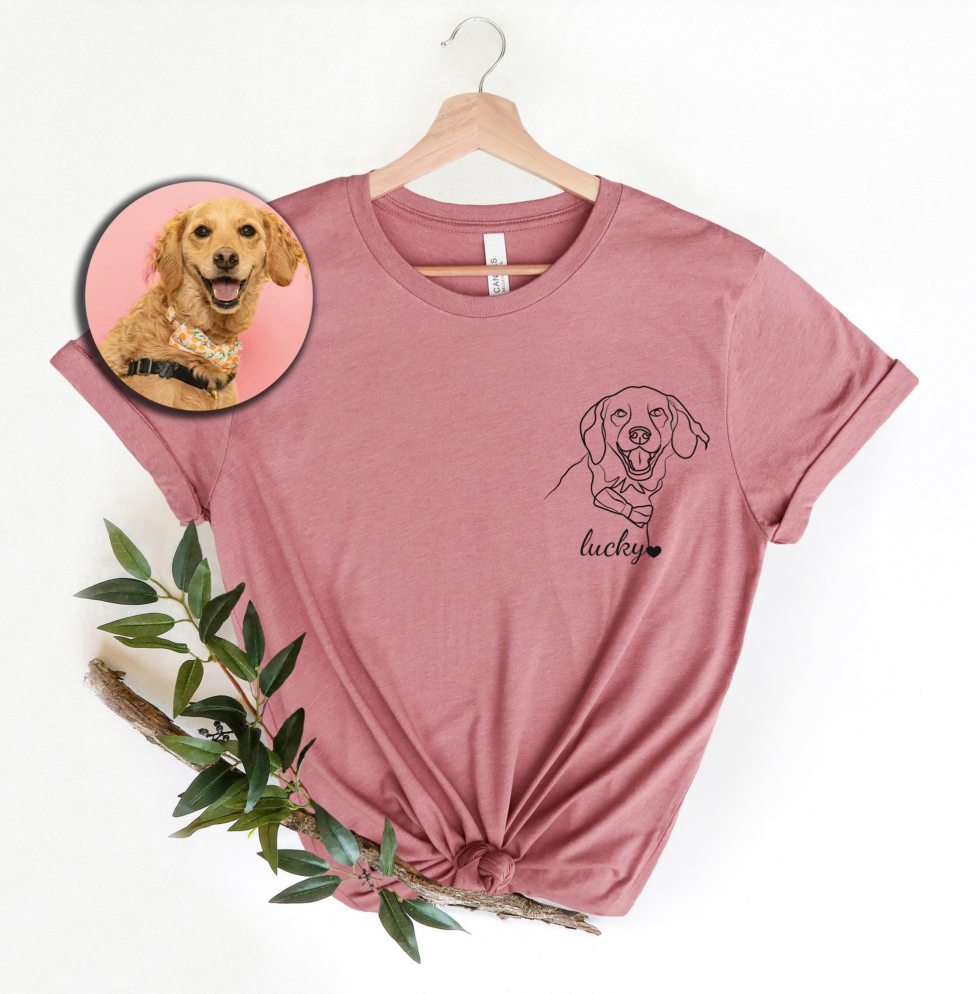 a t - shirt with a picture of a dog on it