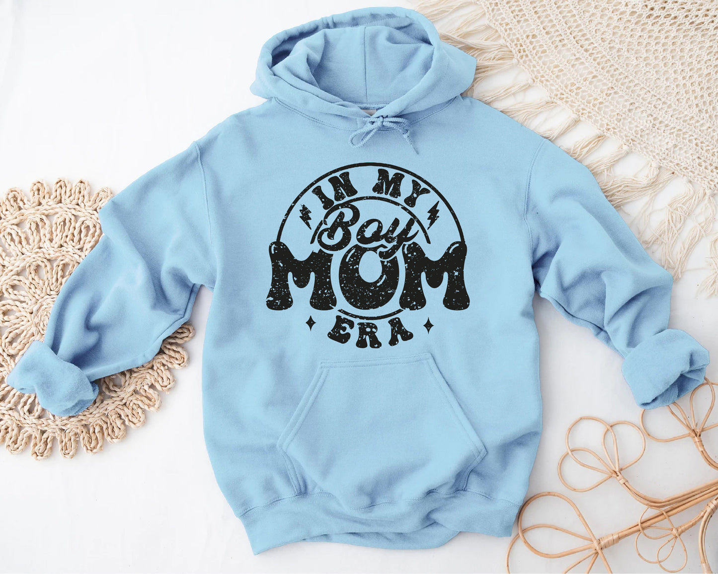 a blue hoodie that says i'm my best mom ever