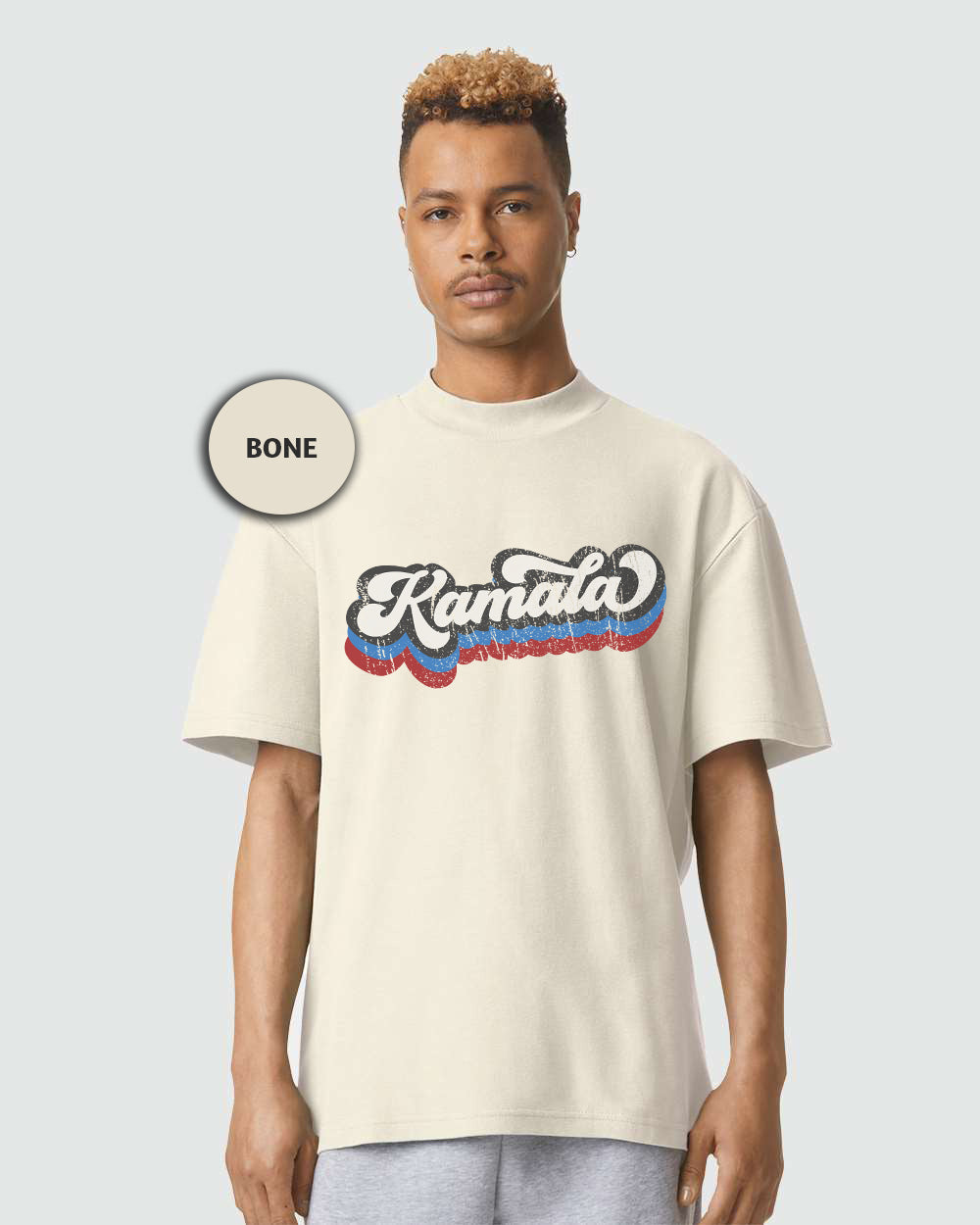 a man wearing a white shirt with the words'ronata'printed on it