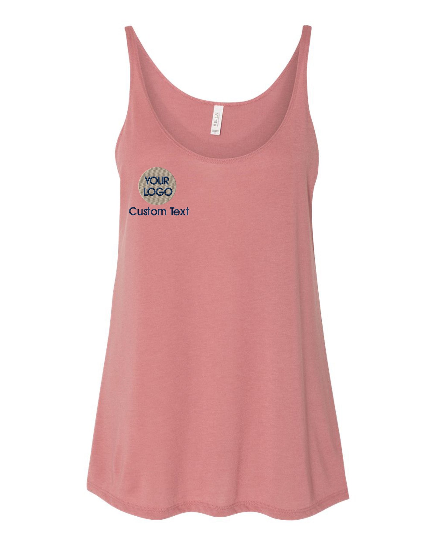 a women's tank top with the words custom text