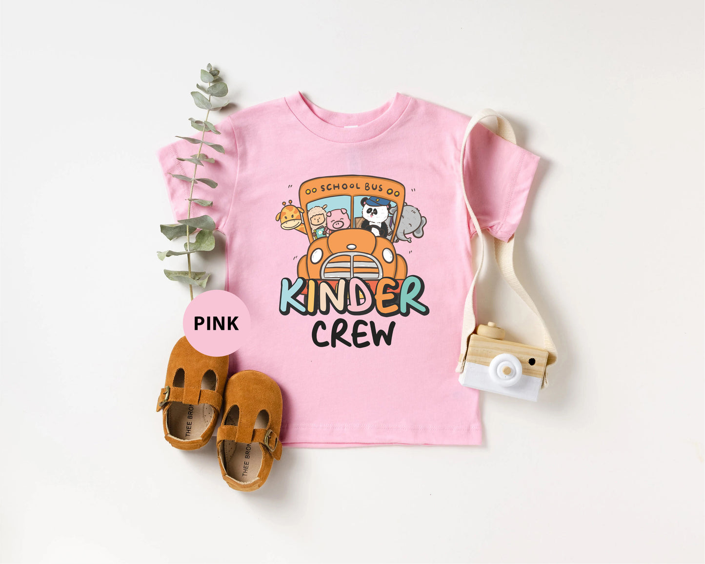 Bella Canvas T-Shirt for Toodlers - Unique "Kinder Crew" Print - Perfect Thoughtful Gift