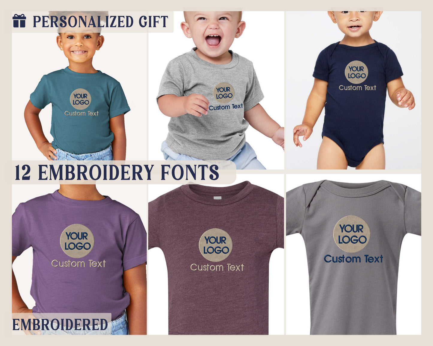 a group of children's t - shirts with different designs