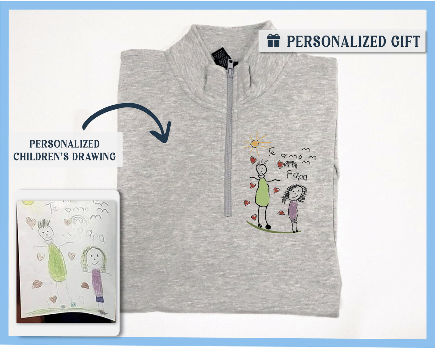 a picture of a child's drawing on a shirt