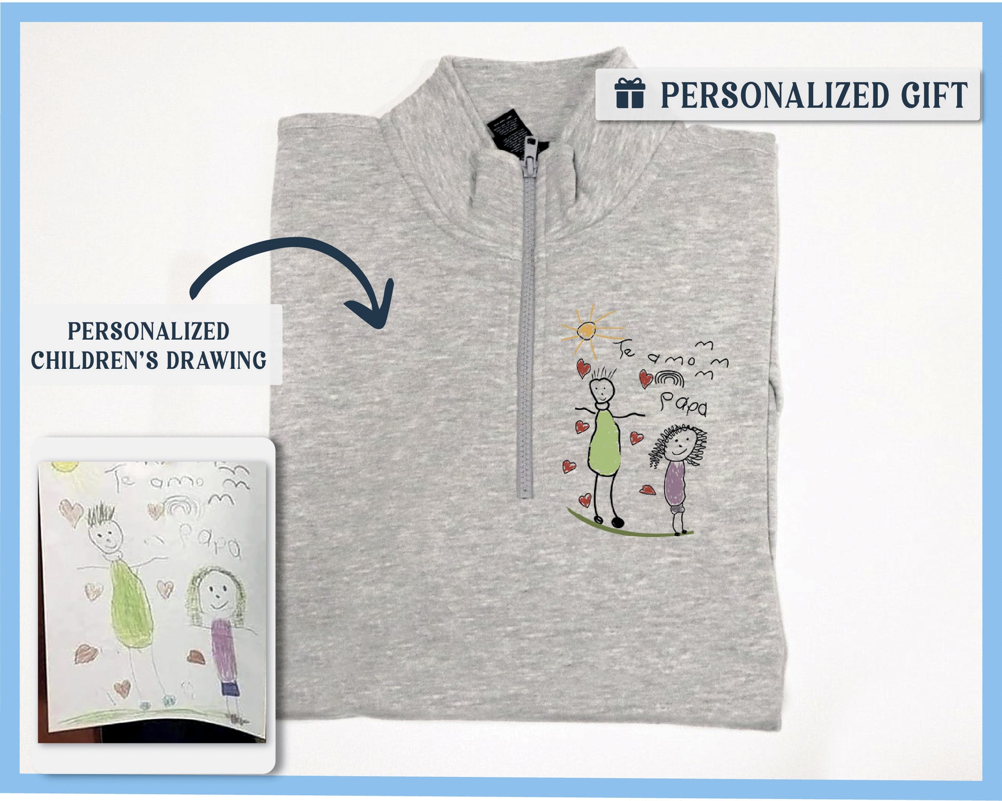 a picture of a child's drawing on a shirt