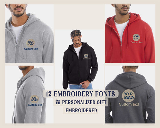 a collage of men's hoodies and sweatshirts