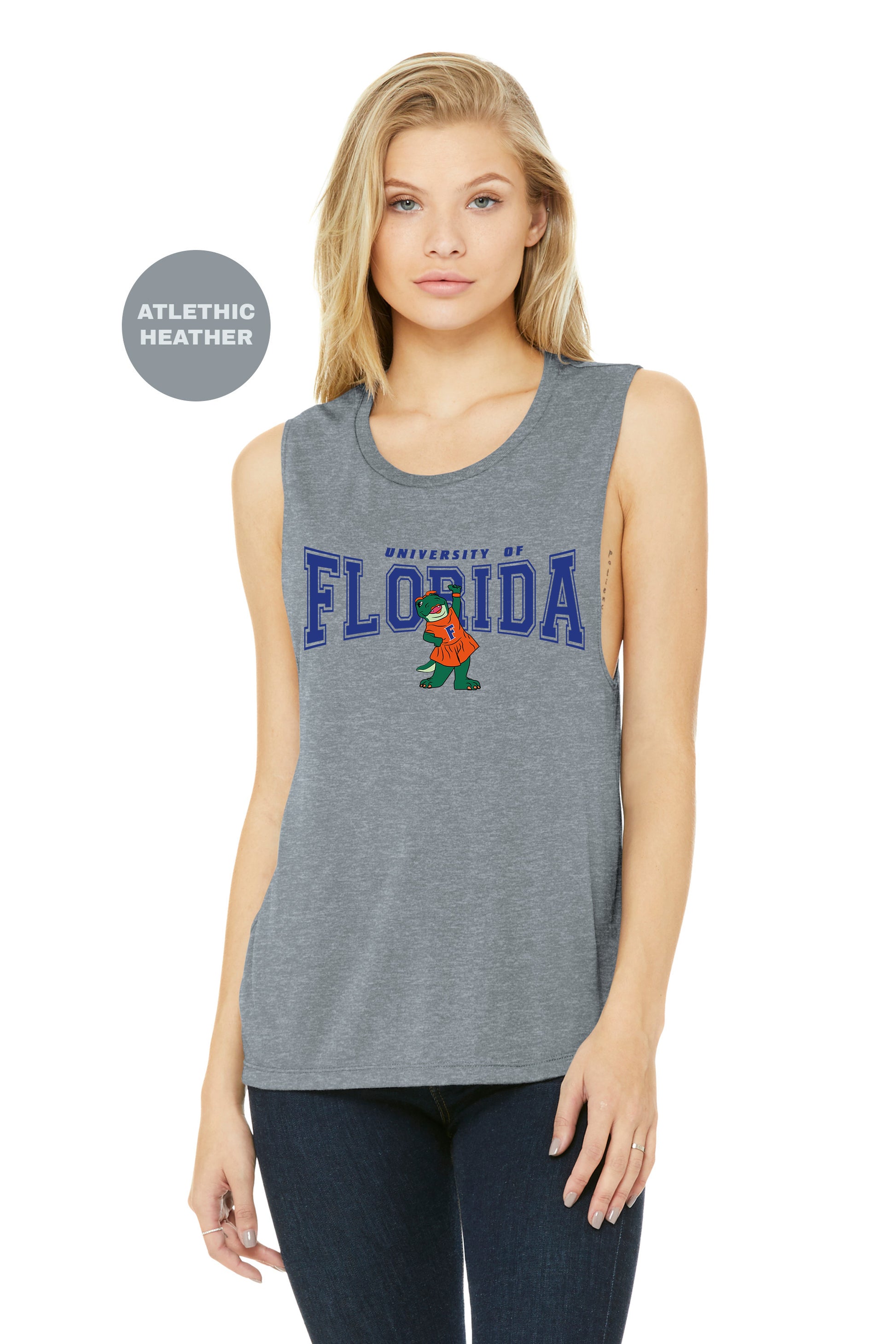 a women's tank top with the word florida on it