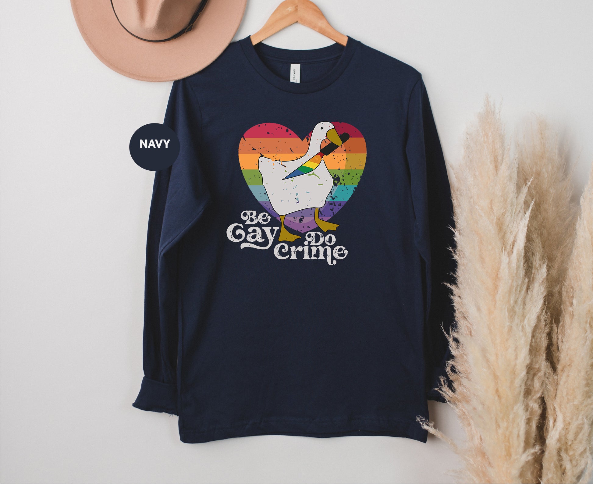 a t - shirt with a picture of a goose on it