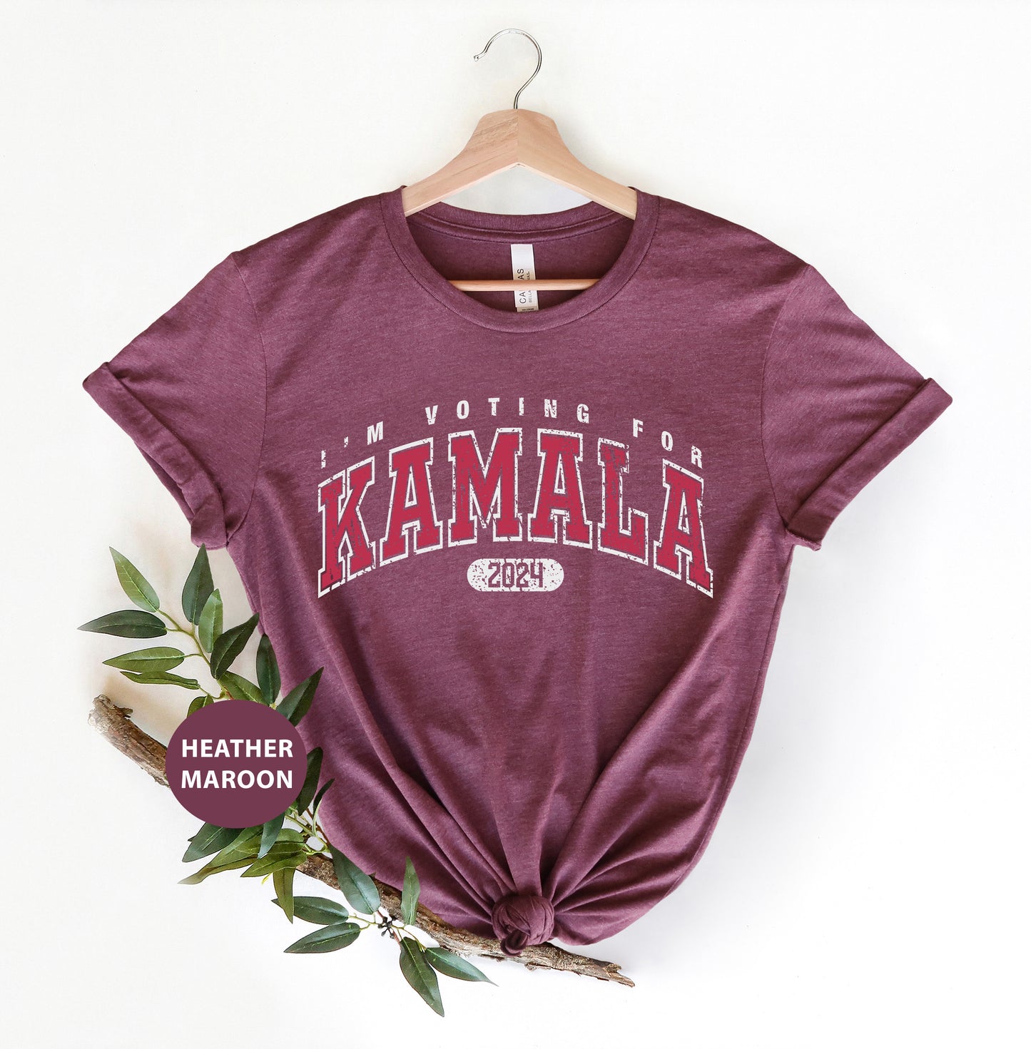 a t - shirt that says i'm voting for kaamala on it