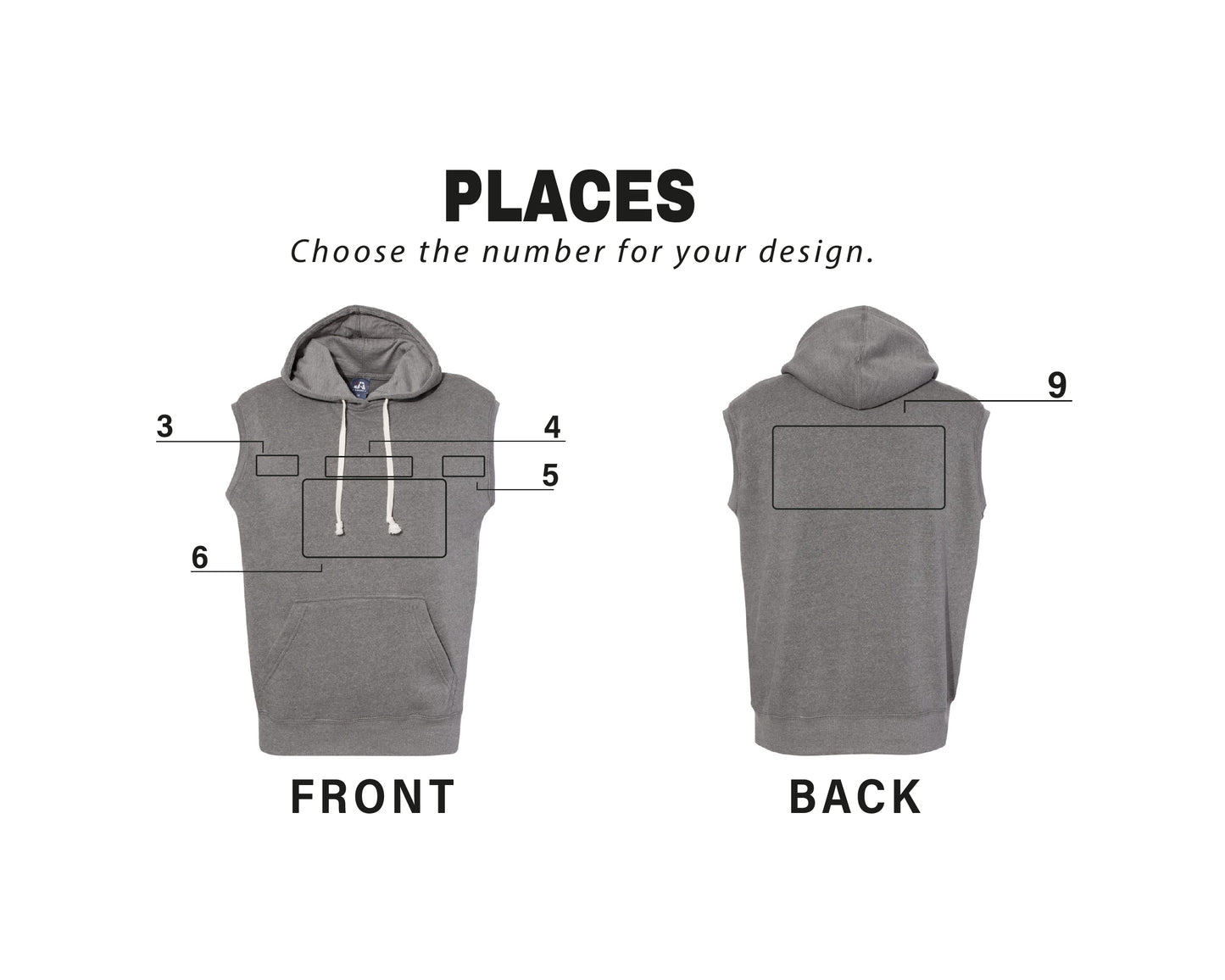 a diagram of a hoodie with the measurements