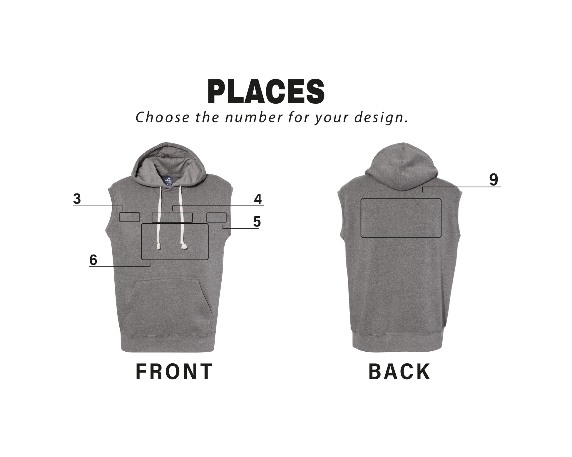 a diagram of a hoodie with the measurements