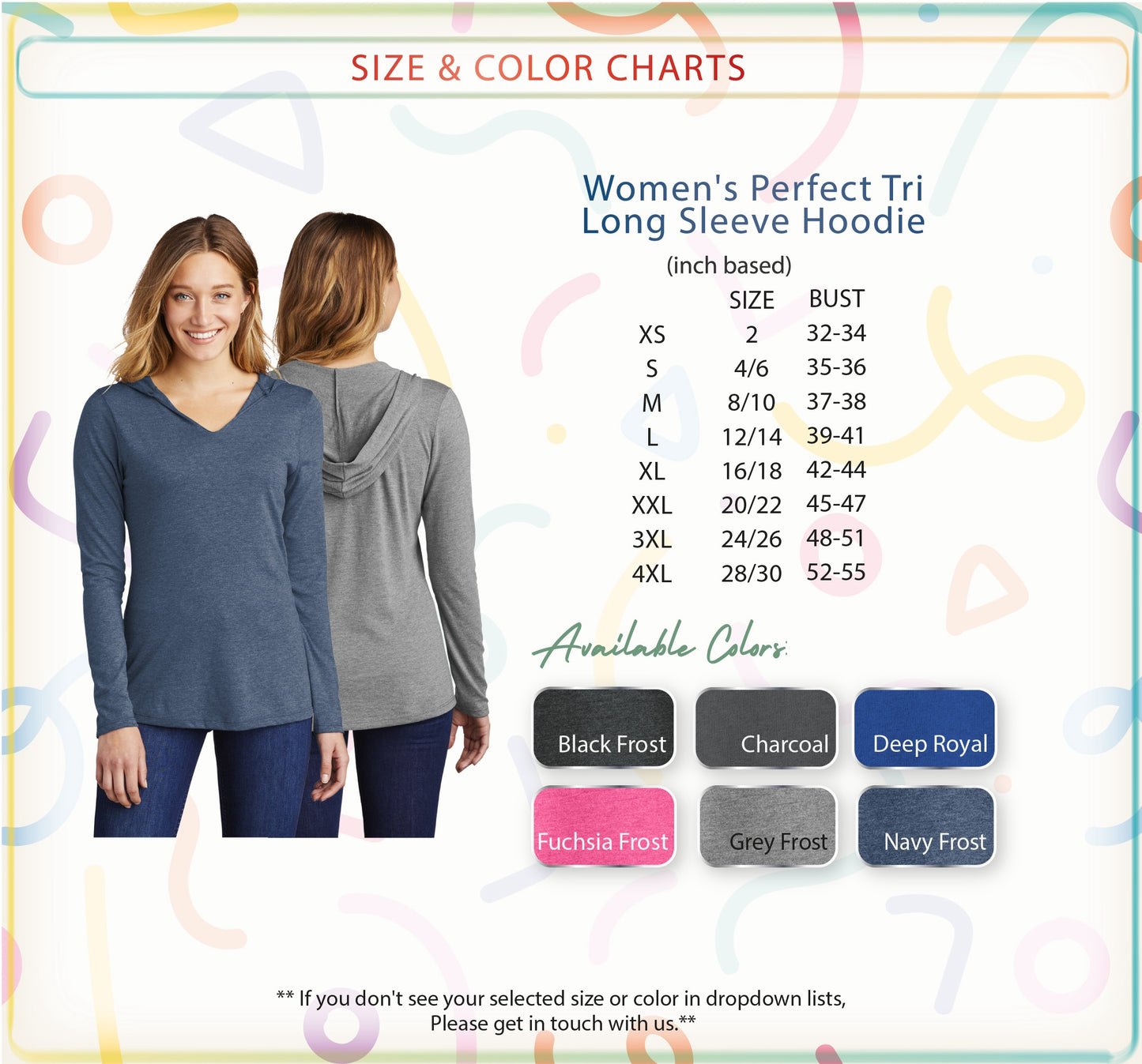 women's perfect tri long sleeve hoodie