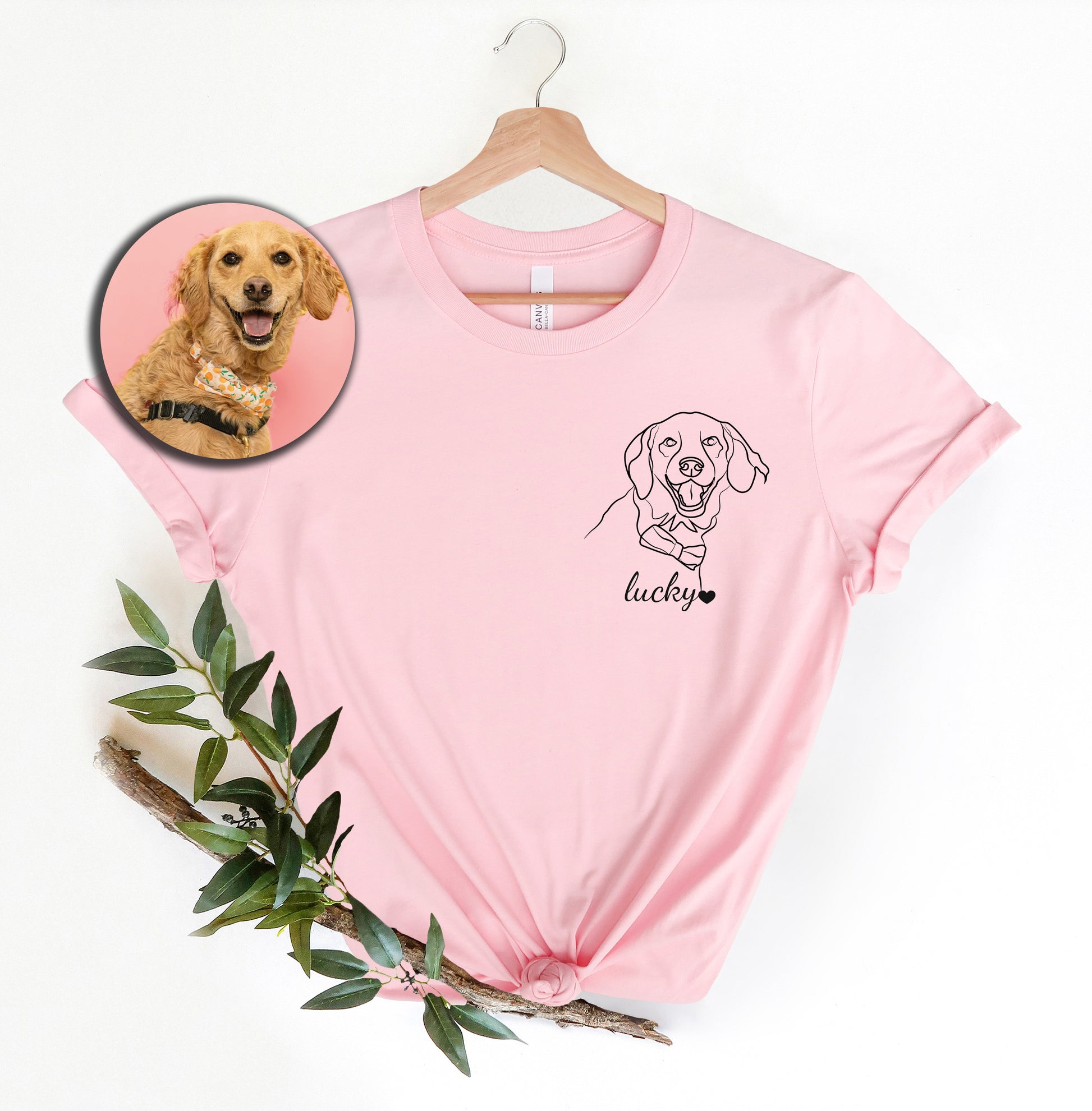 a t - shirt with a picture of a dog on it