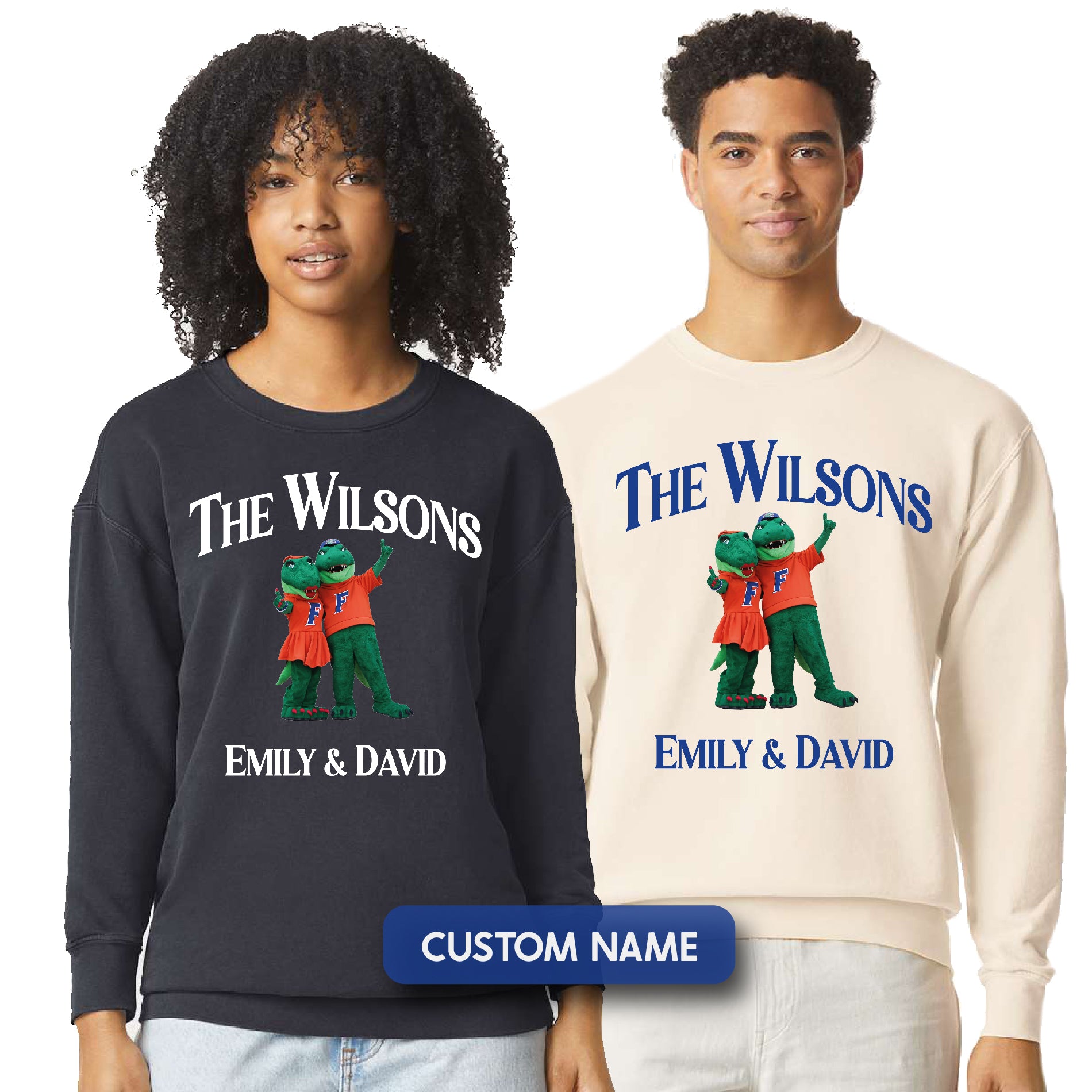 a couple of people standing next to each other