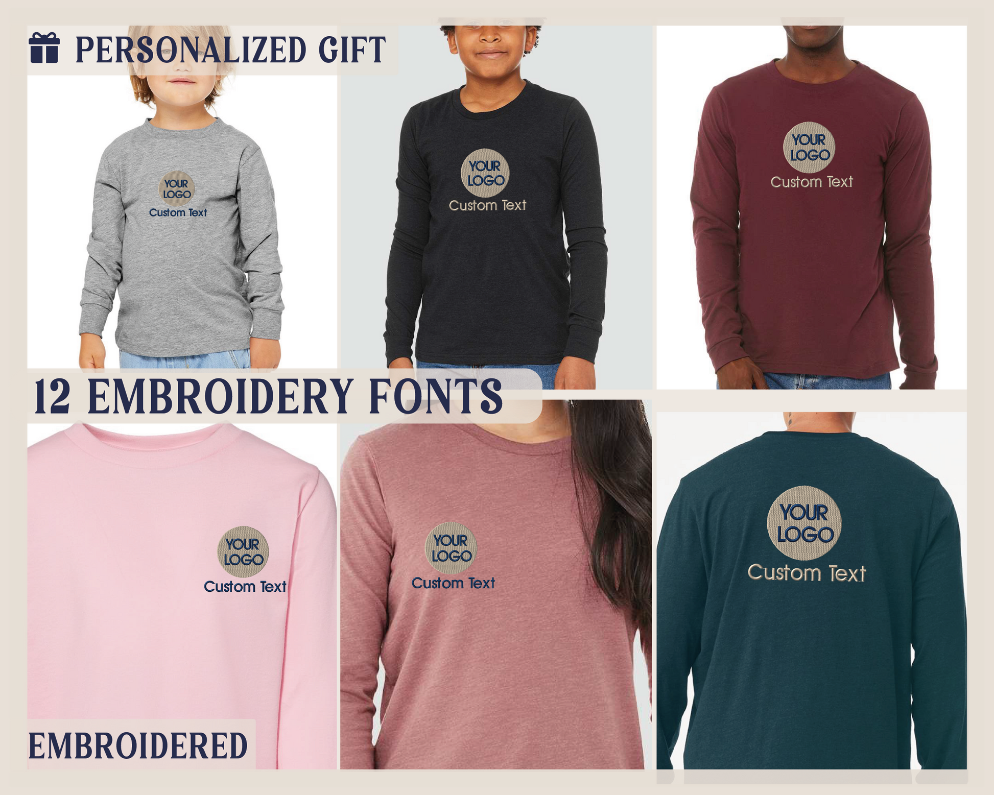 a group of people wearing long sleeved shirts