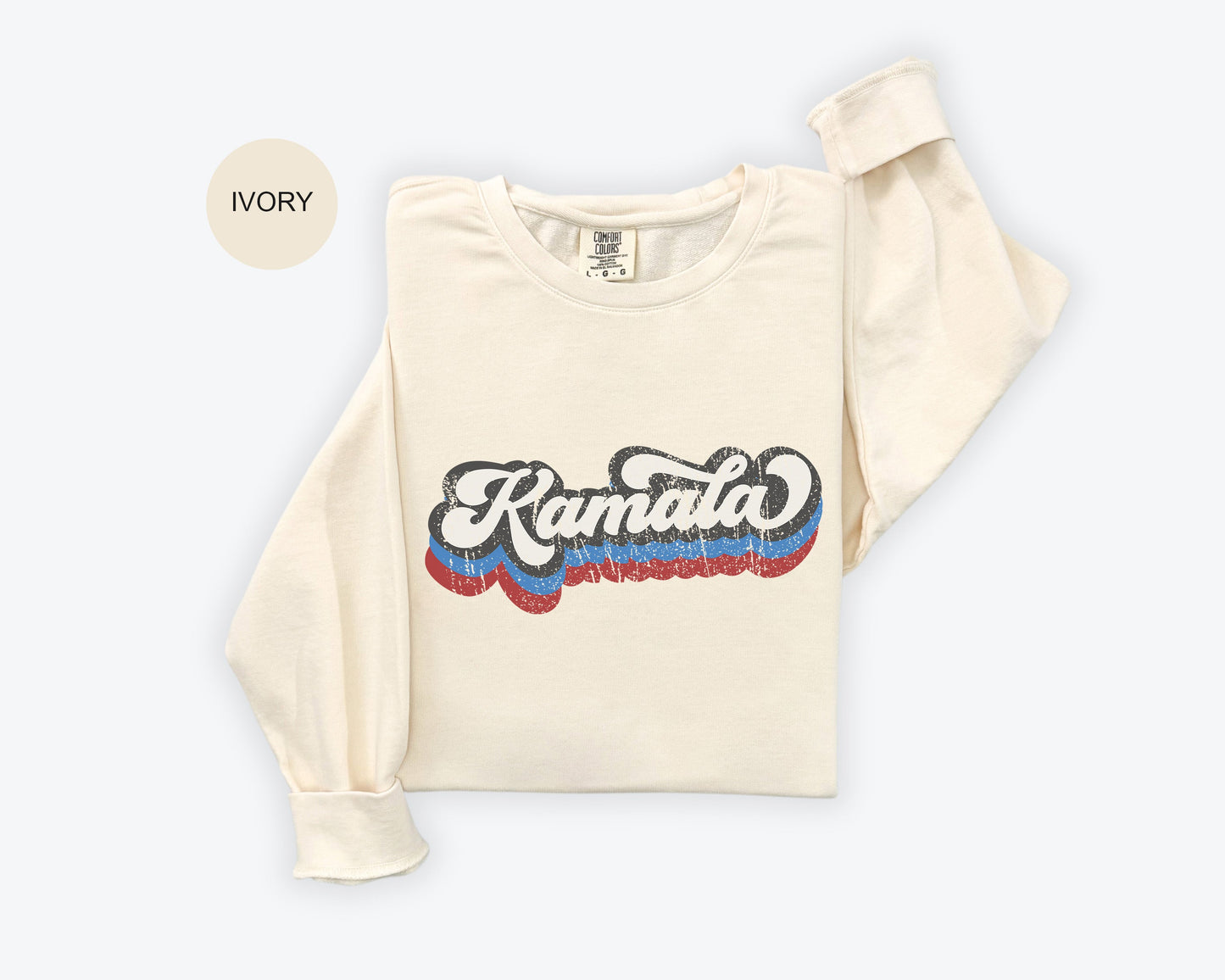 Unisex Sweatshirt Featuring "Kamala" Print - Warm Up Your Support for Kamala Harris 2024