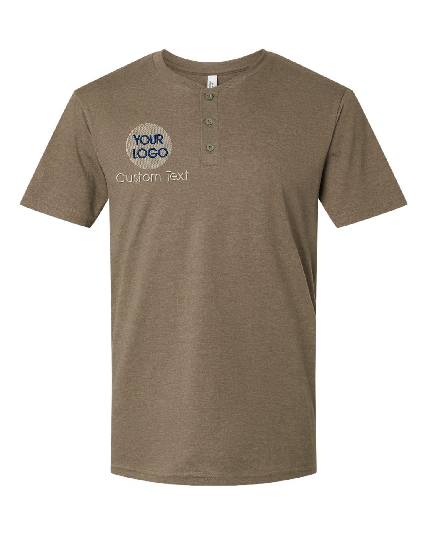 a brown t - shirt with a picture of a man's face on it