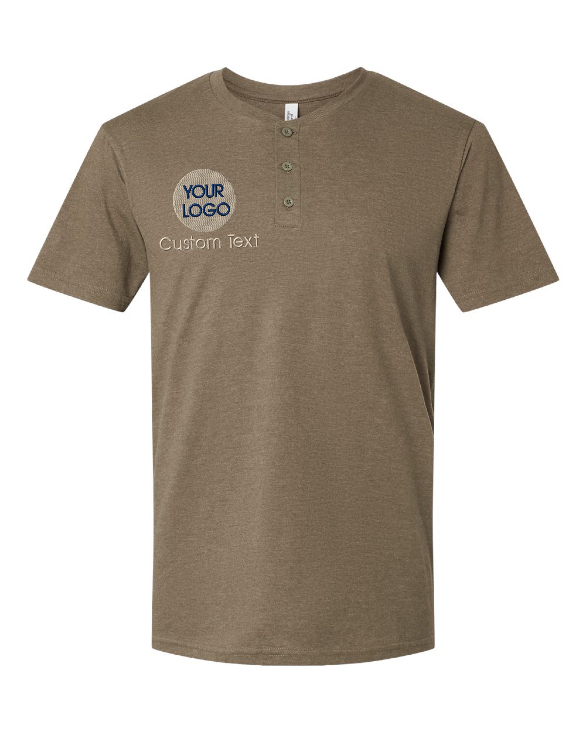 a brown t - shirt with a picture of a man's face on it