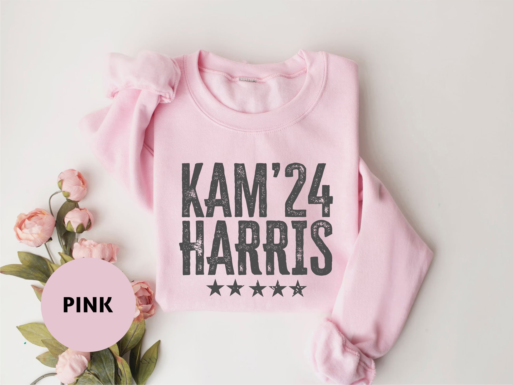 a pink sweatshirt with the words pink on it