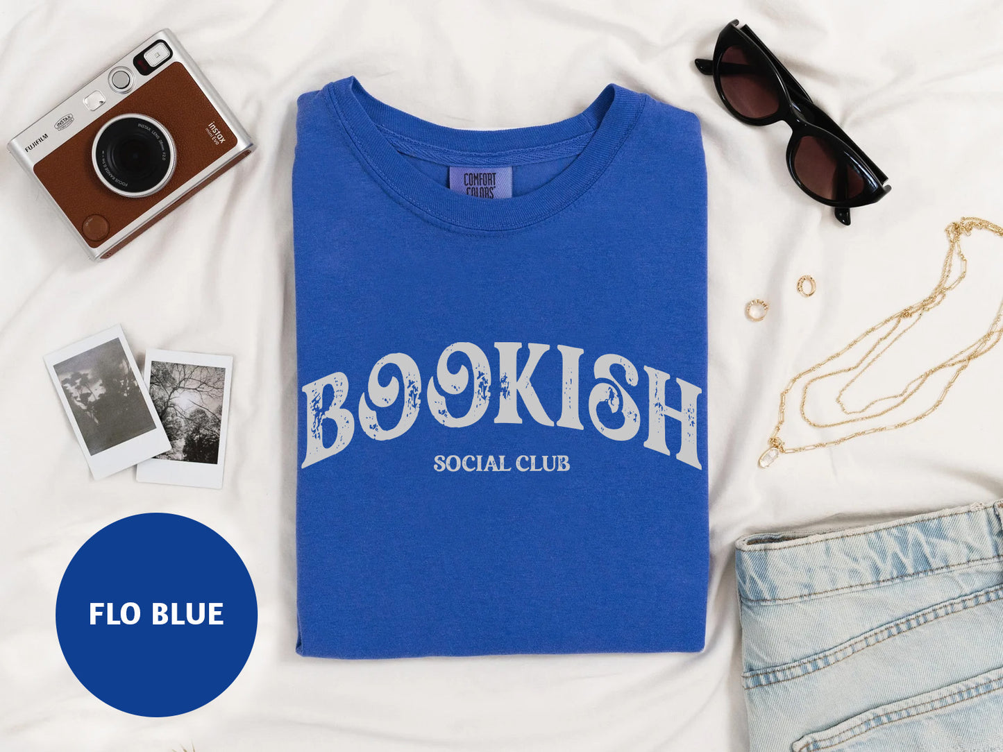 a t - shirt with a bookish social club on it