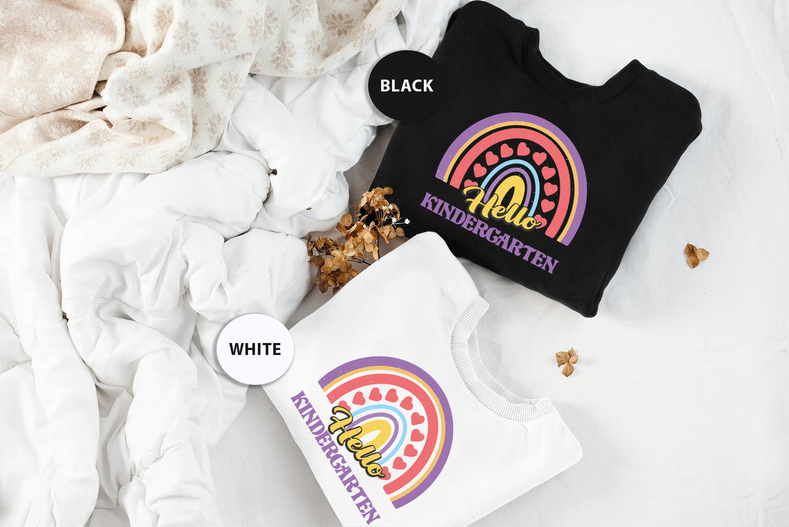 a t - shirt and a bag of popcorn on a bed