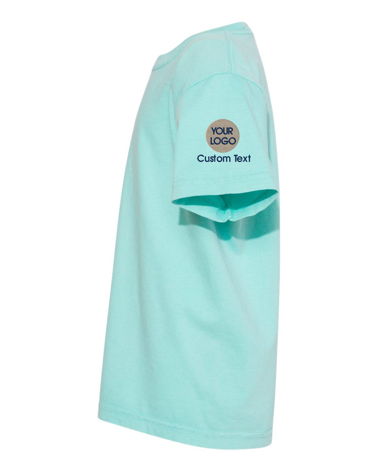 a light green garment with a logo on it