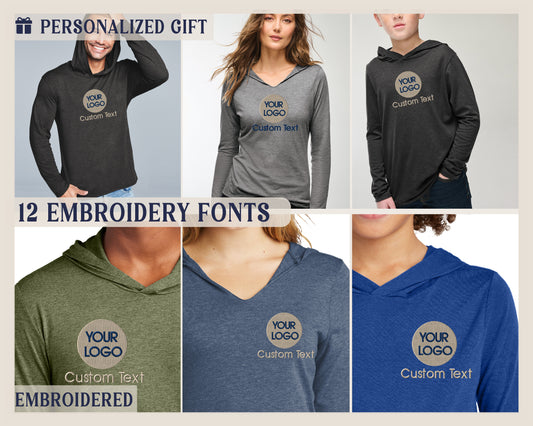 a group of women's hoodies with the words your logo printed on them