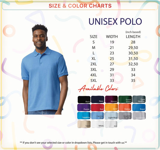 a man wearing a blue polo shirt with a white background
