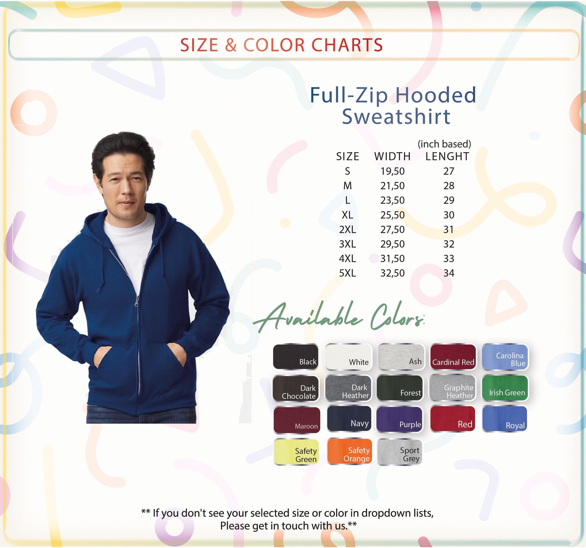 a picture of a man wearing a full zip hoodie