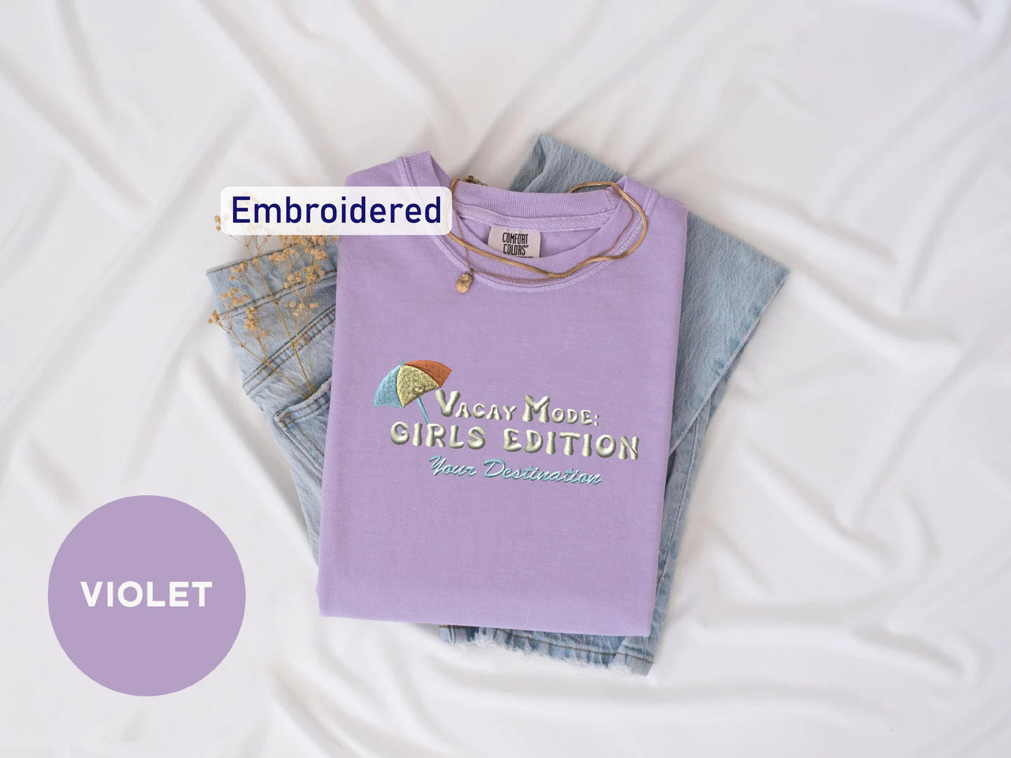 a t - shirt with the words violet on it