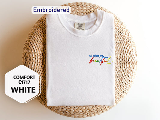 a white t - shirt with the words comfort white on it