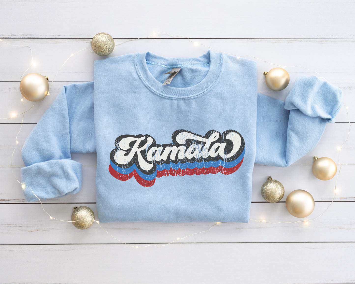 a blue sweatshirt with the word kannito on it