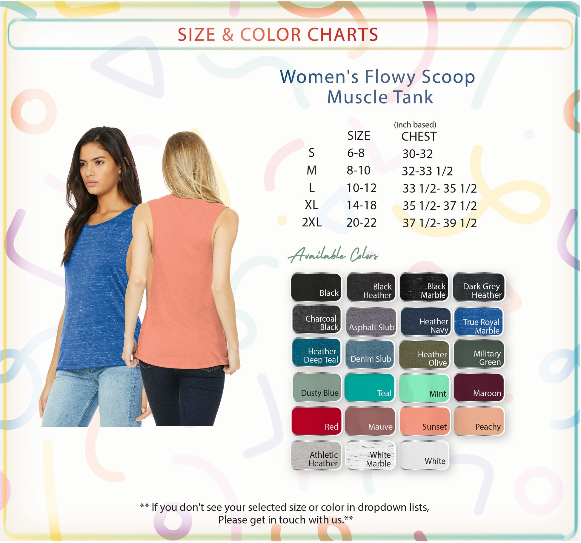 a women's flowy scoop neck muscle tank