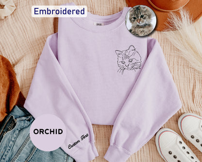 a sweater with a picture of a cat on it