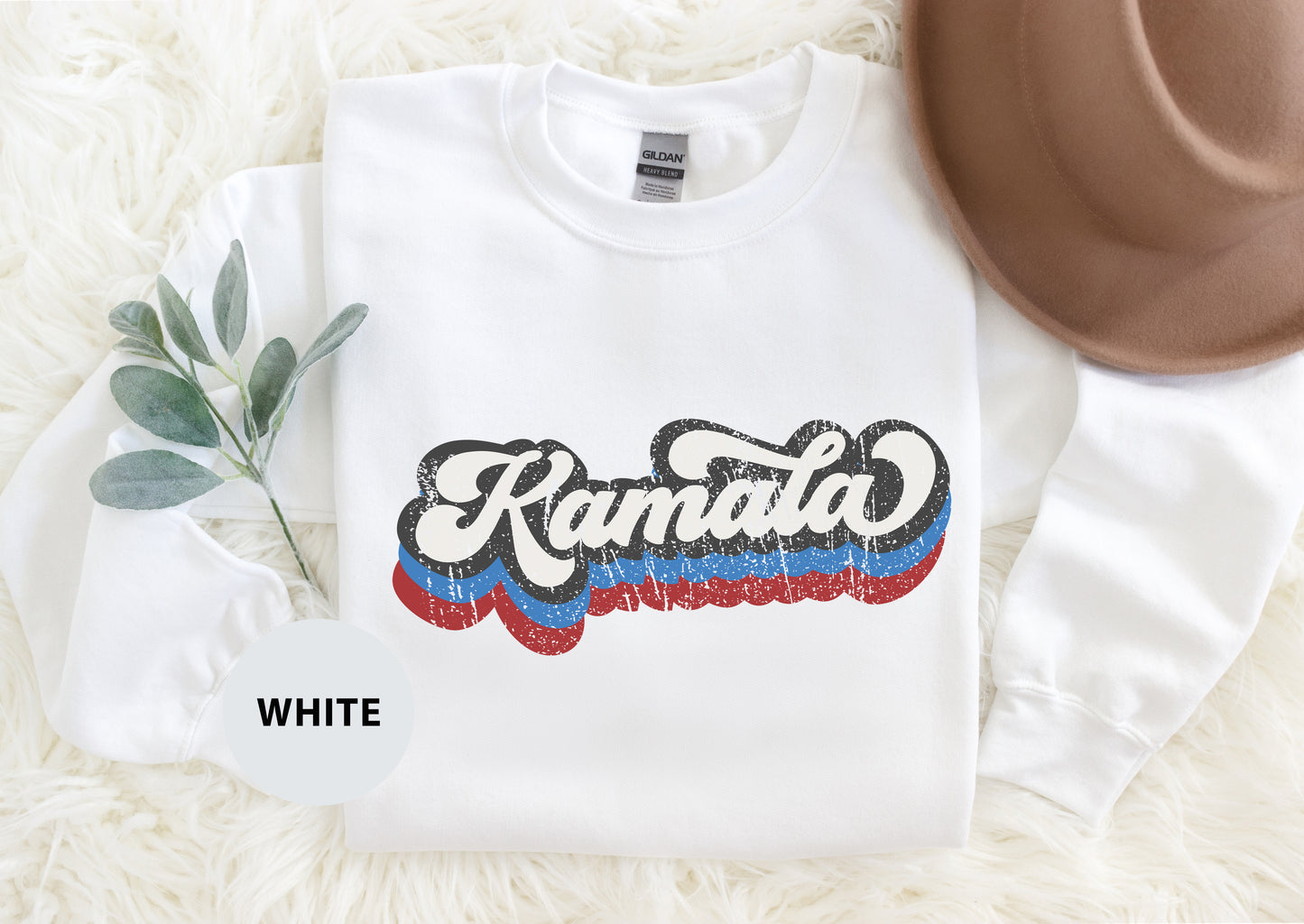 Unisex Sweatshirt Featuring "Kamala" Print - Show Your Election Spirit for Kamala Harris 2024