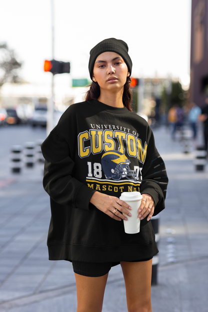 a woman standing on a sidewalk holding a cup of coffee