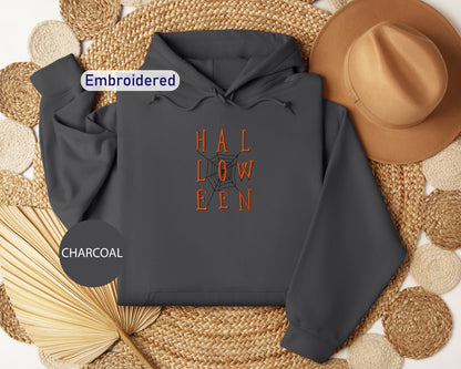 a gray hoodie with the words hal low ben printed on it