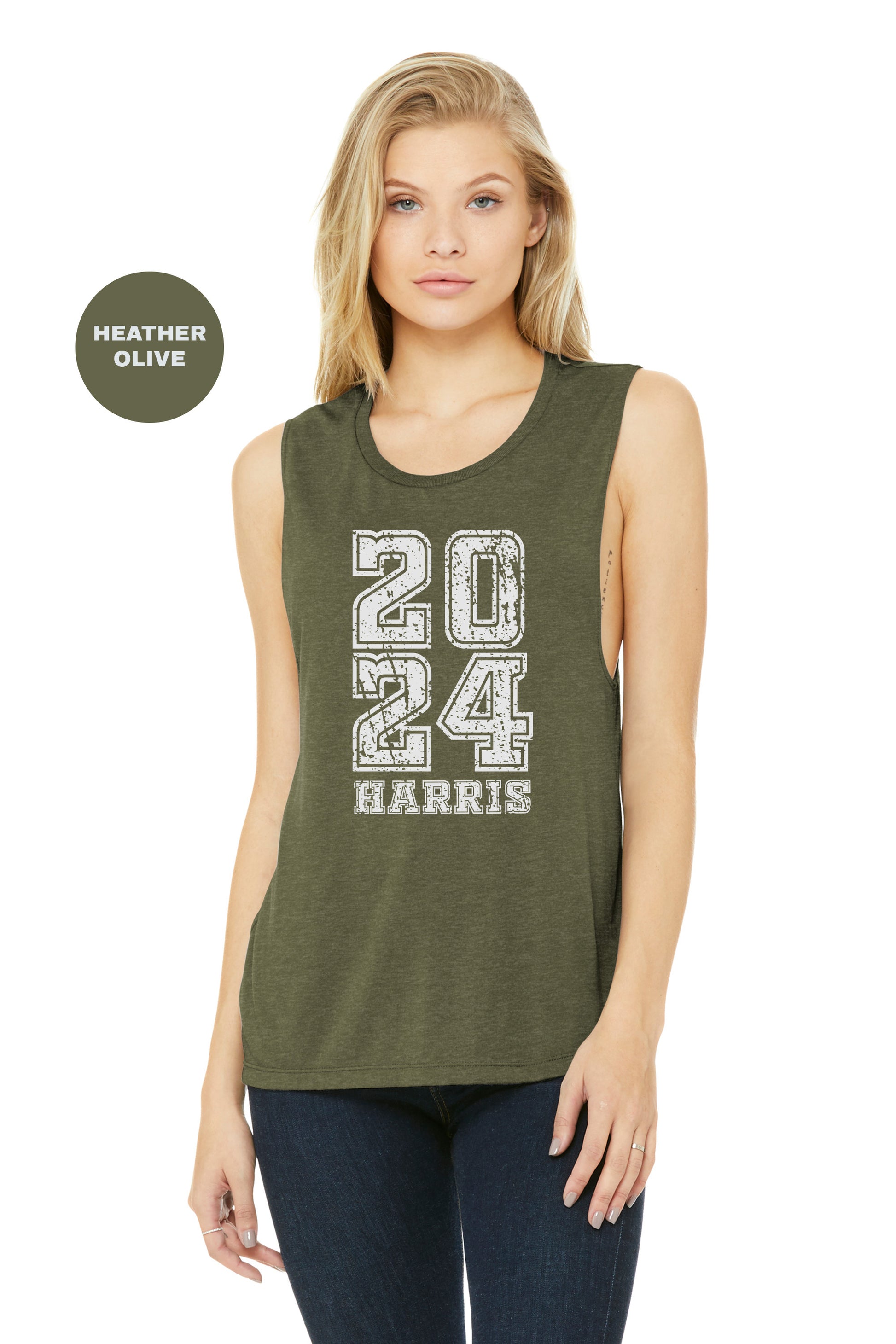 a woman wearing a tank top with the number twenty forty forty forty forty forty forty