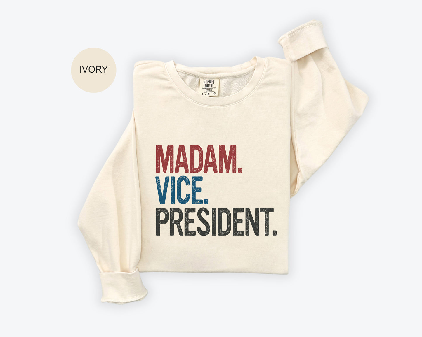 a t - shirt with the words madam vice president on it