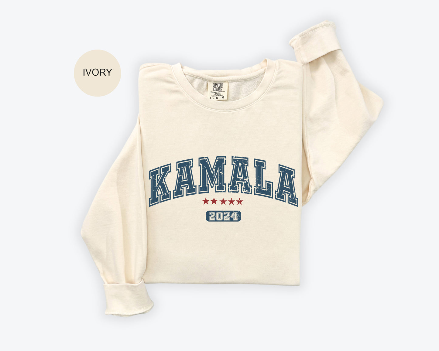 Comfort Colors Unisex Sweatshirt - "Kamala 2024" - Show Your Support- Gift for American Elections 2024