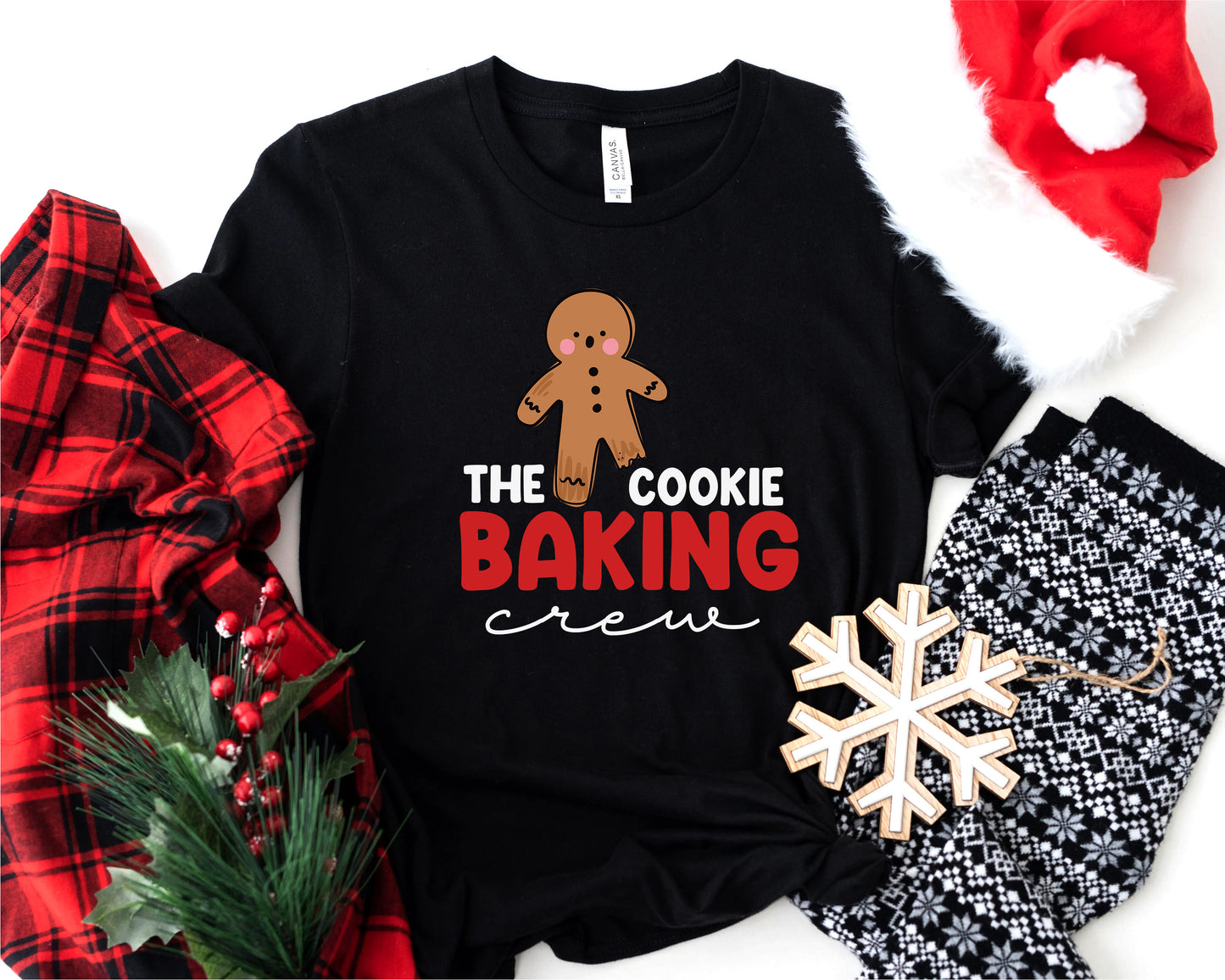 The Cookie Baking Crew Family Christmas Shirts Matching Set