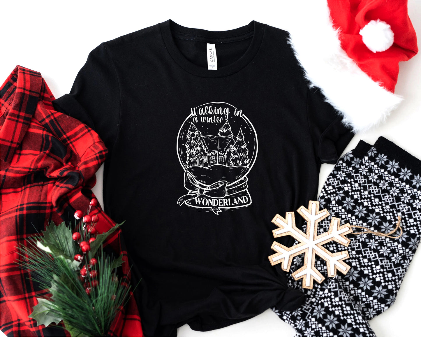 Winter Wonderland Snow Globe Shirt, Christmas Gift Idea, KingArtDesigner