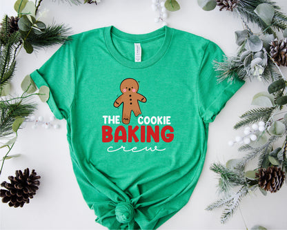 The Cookie Baking Crew Family Christmas Shirts Matching Set