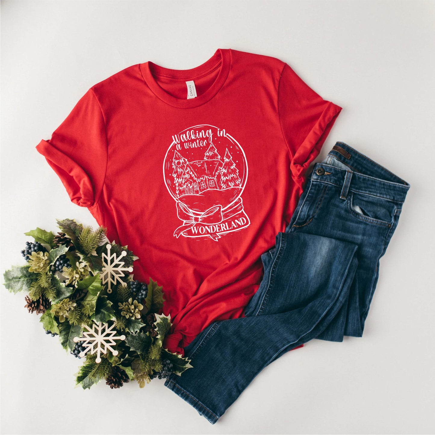 Winter Wonderland Snow Globe Shirt, Christmas Gift Idea, KingArtDesigner