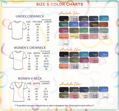 a women&#39;s crew neck t - shirt size guide