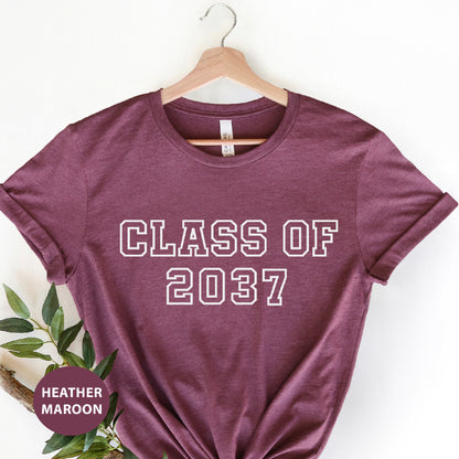 a t - shirt that says class of 2097 on it