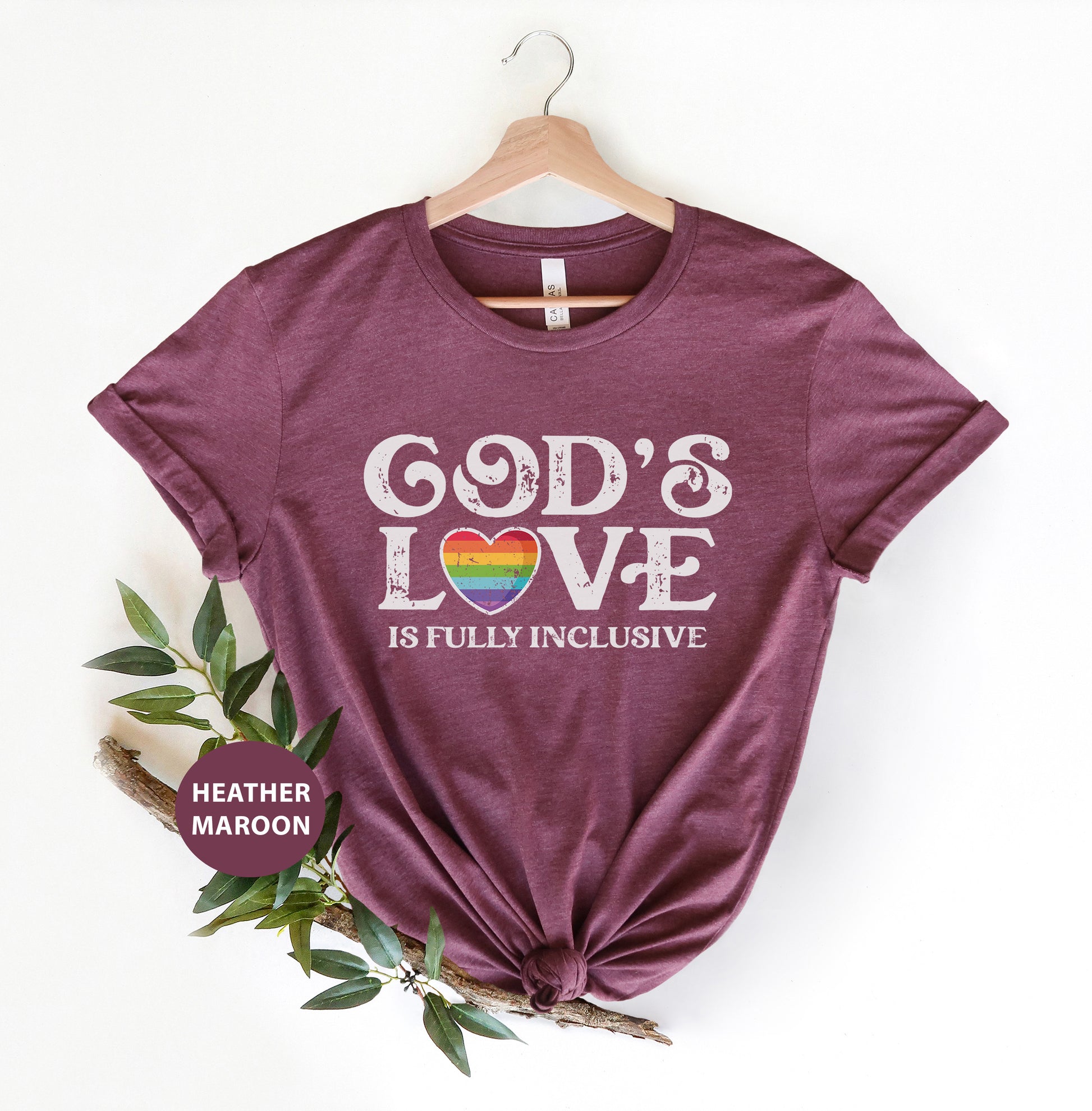 a t - shirt with the words god's love on it