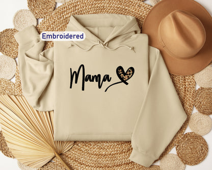 a hoodie with the word mama printed on it